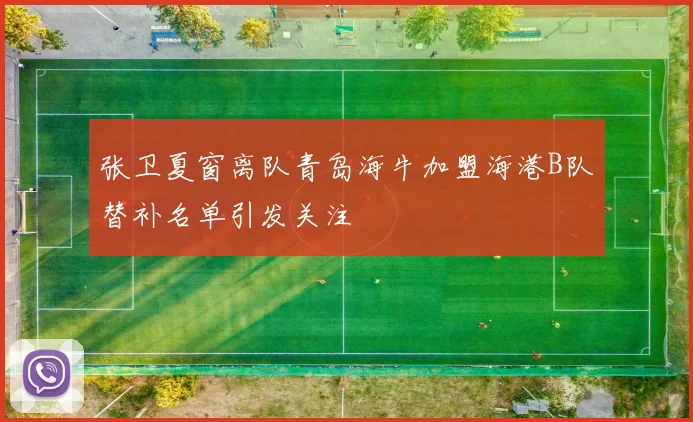 张卫夏窗离队青岛海牛加盟海港B队替补名单引发关注