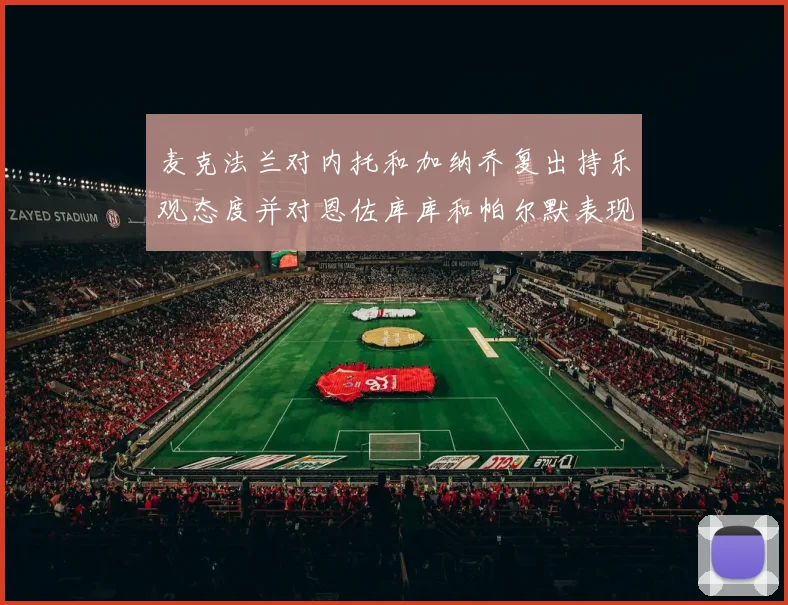 麦克法兰对内托和加纳乔复出持乐观态度并对恩佐库库和帕尔默表现表示满意